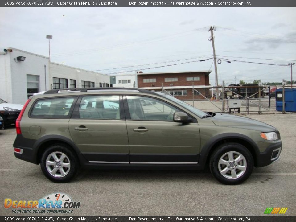 2009 Volvo XC70 3.2 AWD Caper Green Metallic / Sandstone Photo #6