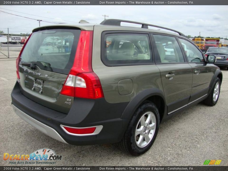 2009 Volvo XC70 3.2 AWD Caper Green Metallic / Sandstone Photo #7