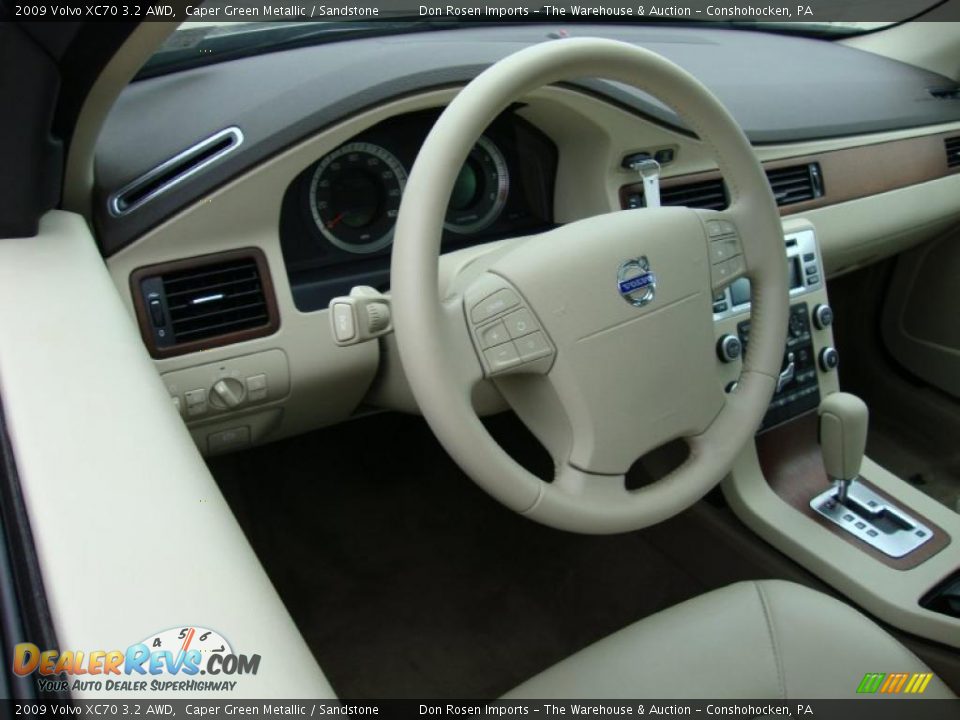 2009 Volvo XC70 3.2 AWD Caper Green Metallic / Sandstone Photo #11