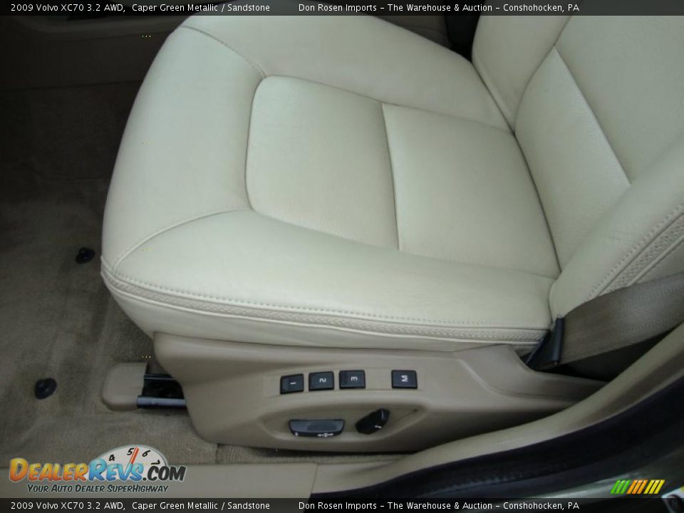 2009 Volvo XC70 3.2 AWD Caper Green Metallic / Sandstone Photo #15