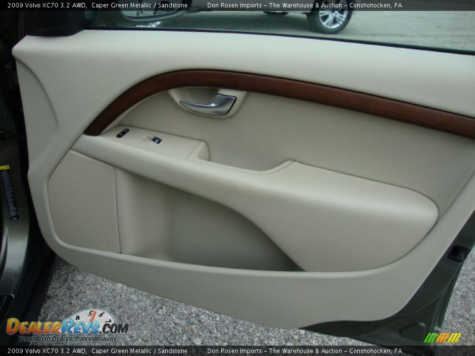 2009 Volvo XC70 3.2 AWD Caper Green Metallic / Sandstone Photo #22