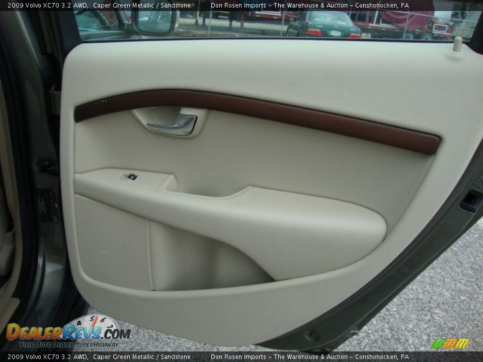 2009 Volvo XC70 3.2 AWD Caper Green Metallic / Sandstone Photo #25