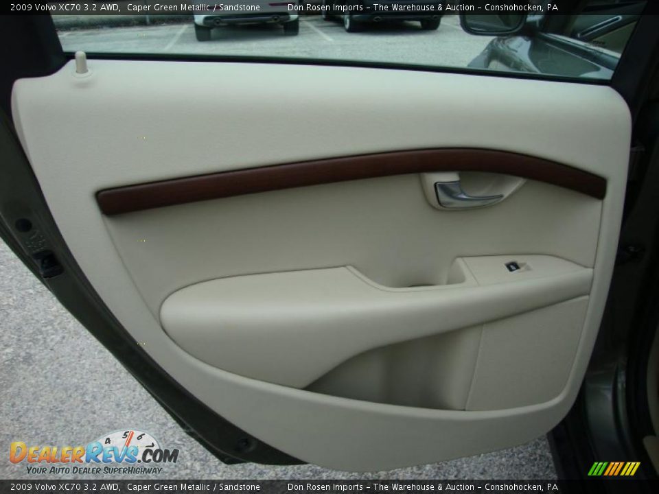 2009 Volvo XC70 3.2 AWD Caper Green Metallic / Sandstone Photo #27