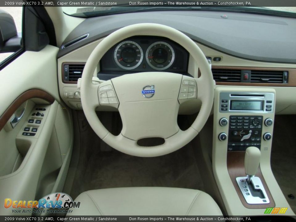 2009 Volvo XC70 3.2 AWD Caper Green Metallic / Sandstone Photo #30