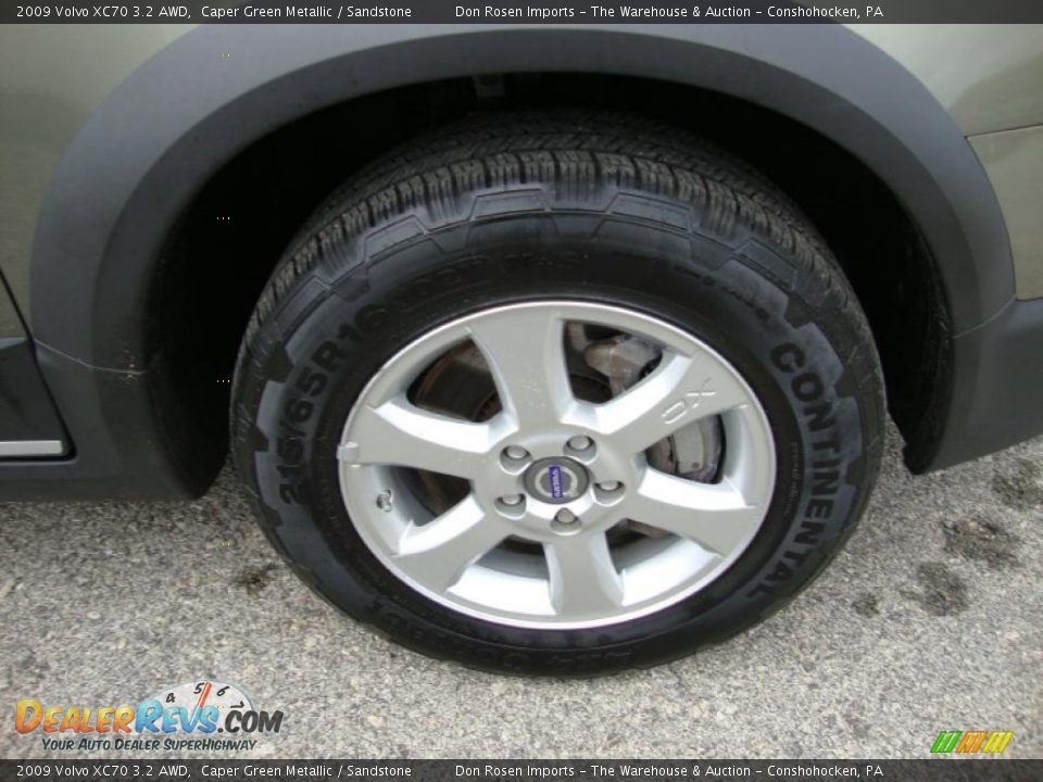2009 Volvo XC70 3.2 AWD Caper Green Metallic / Sandstone Photo #33
