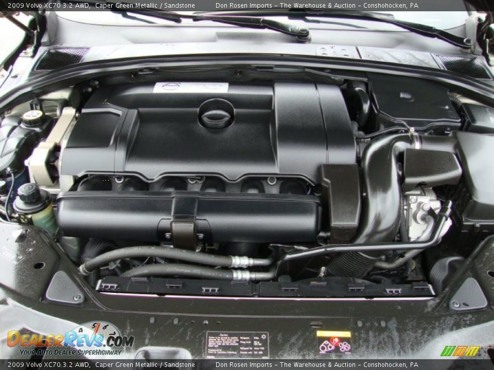 2009 Volvo XC70 3.2 AWD Caper Green Metallic / Sandstone Photo #34