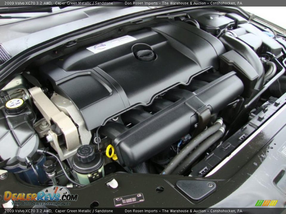 2009 Volvo XC70 3.2 AWD Caper Green Metallic / Sandstone Photo #36