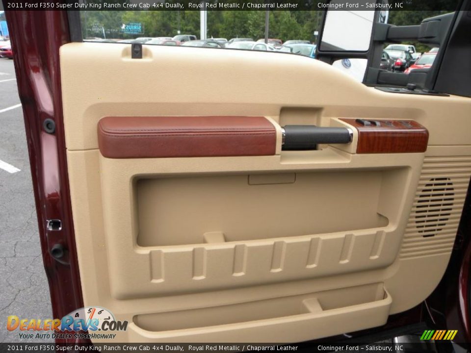 2011 Ford F350 Super Duty King Ranch Crew Cab 4x4 Dually Royal Red Metallic / Chaparral Leather Photo #20