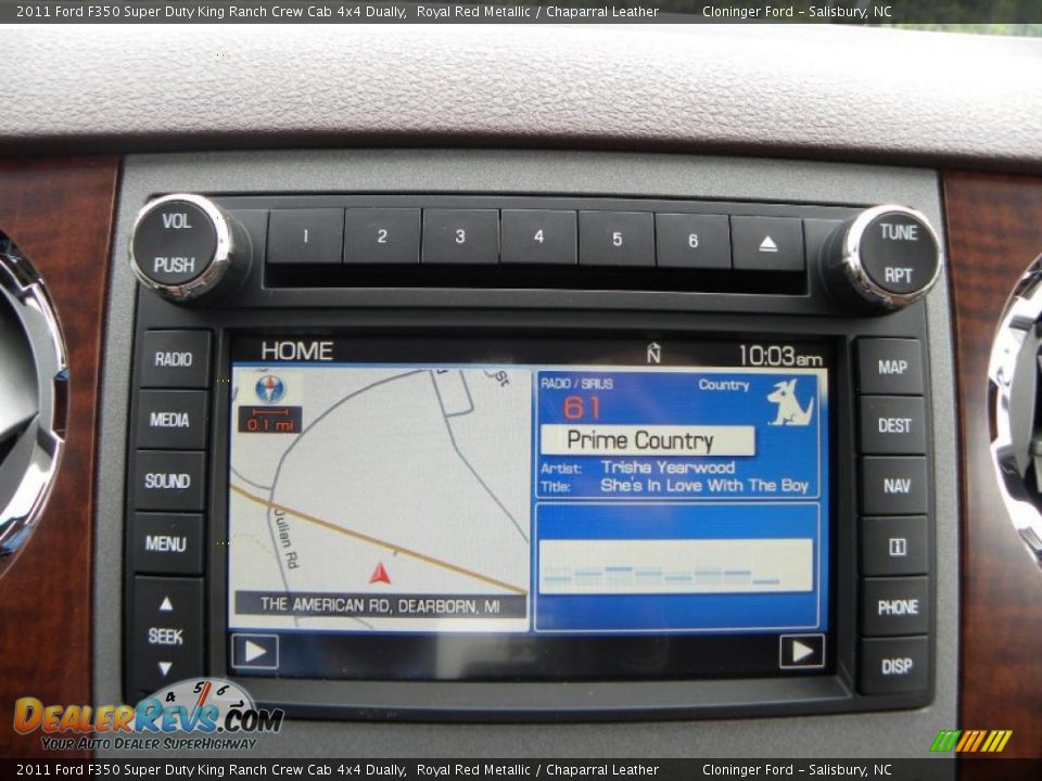 2011 Ford F350 Super Duty King Ranch Crew Cab 4x4 Dually Royal Red Metallic / Chaparral Leather Photo #24