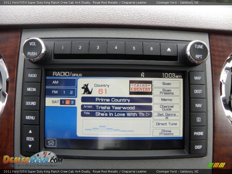 2011 Ford F350 Super Duty King Ranch Crew Cab 4x4 Dually Royal Red Metallic / Chaparral Leather Photo #25