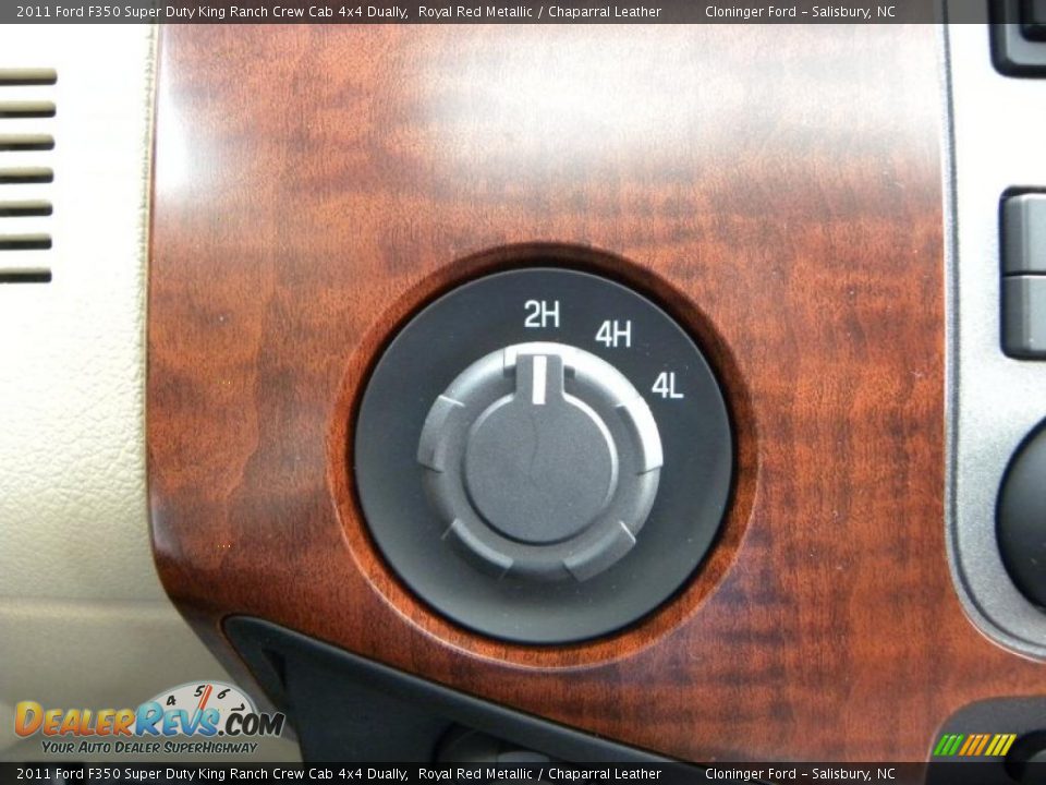 2011 Ford F350 Super Duty King Ranch Crew Cab 4x4 Dually Royal Red Metallic / Chaparral Leather Photo #29