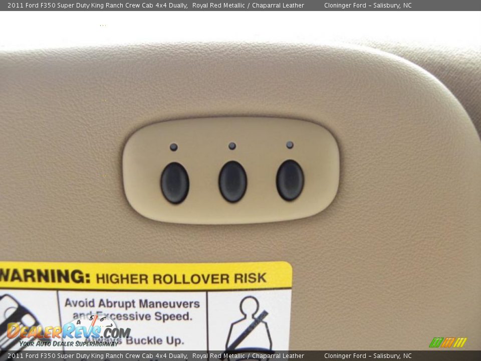 2011 Ford F350 Super Duty King Ranch Crew Cab 4x4 Dually Royal Red Metallic / Chaparral Leather Photo #34