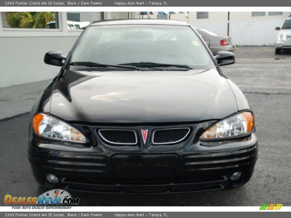 1999 Pontiac Grand Am SE Sedan Black / Dark Pewter Photo #4