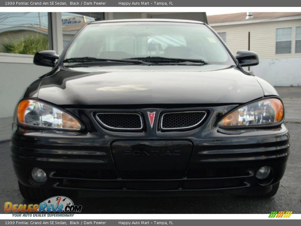 1999 Pontiac Grand Am SE Sedan Black / Dark Pewter Photo #7