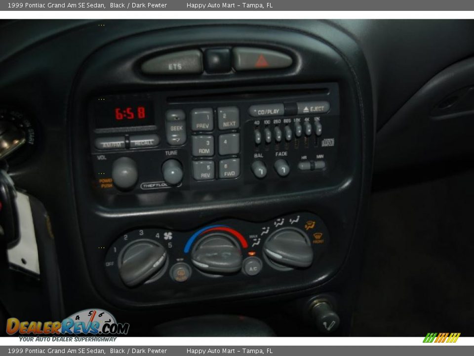 1999 Pontiac Grand Am SE Sedan Black / Dark Pewter Photo #15