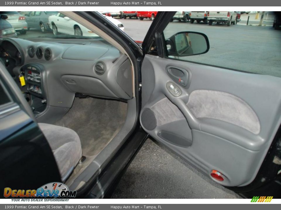 1999 Pontiac Grand Am SE Sedan Black / Dark Pewter Photo #20