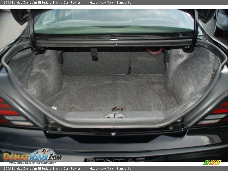 1999 Pontiac Grand Am SE Sedan Black / Dark Pewter Photo #26