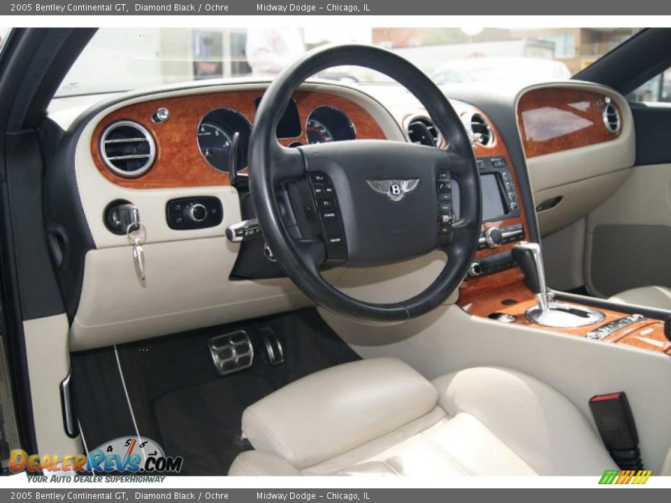 2005 Bentley Continental GT Diamond Black / Ochre Photo #5