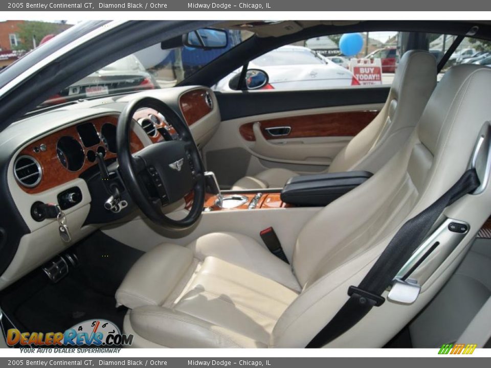 2005 Bentley Continental GT Diamond Black / Ochre Photo #6