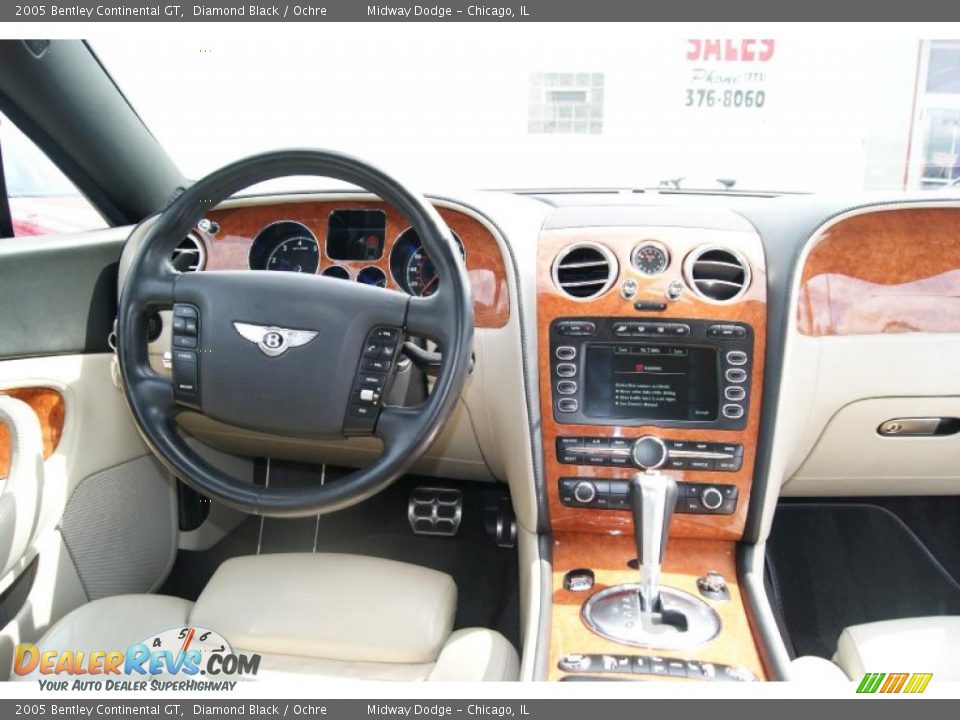 2005 Bentley Continental GT Diamond Black / Ochre Photo #7