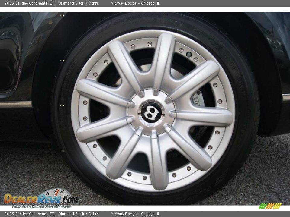 2005 Bentley Continental GT Diamond Black / Ochre Photo #18
