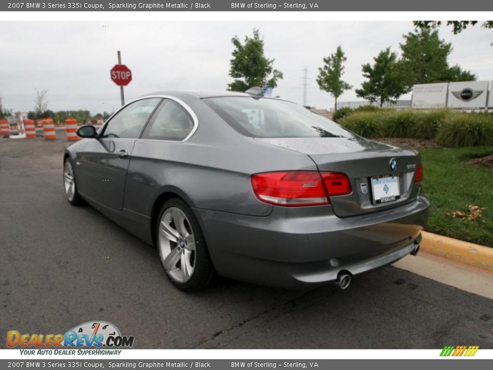 2007 BMW 3 Series 335i Coupe Sparkling Graphite Metallic / Black Photo #4