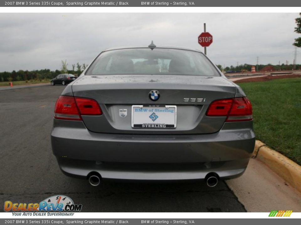 2007 BMW 3 Series 335i Coupe Sparkling Graphite Metallic / Black Photo #5