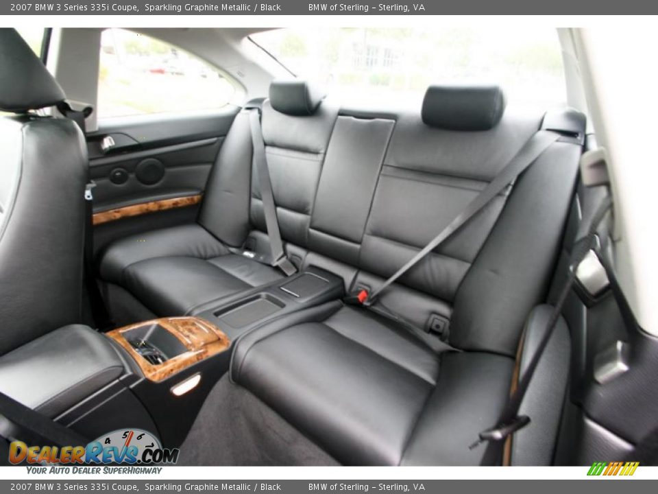 2007 BMW 3 Series 335i Coupe Sparkling Graphite Metallic / Black Photo #13