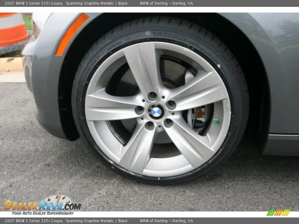 2007 BMW 3 Series 335i Coupe Sparkling Graphite Metallic / Black Photo #20