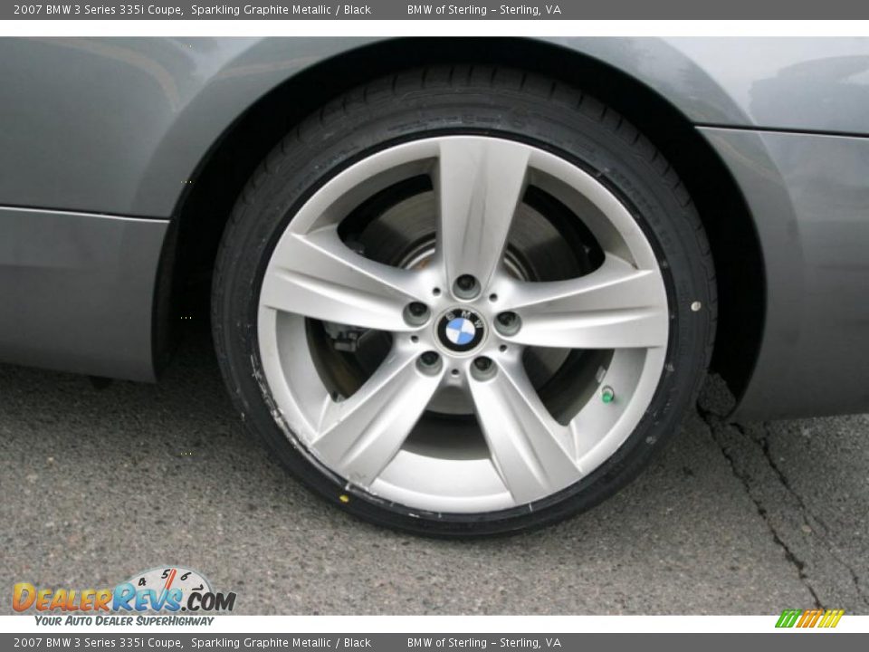 2007 BMW 3 Series 335i Coupe Sparkling Graphite Metallic / Black Photo #21