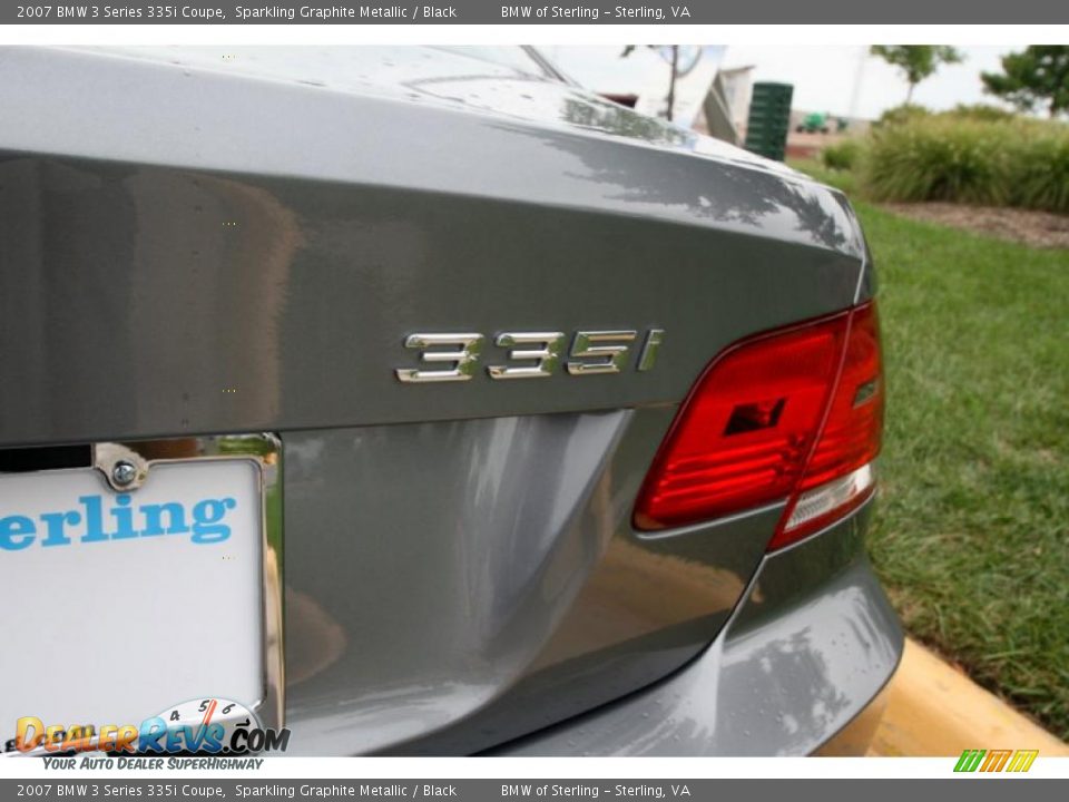 2007 BMW 3 Series 335i Coupe Sparkling Graphite Metallic / Black Photo #22