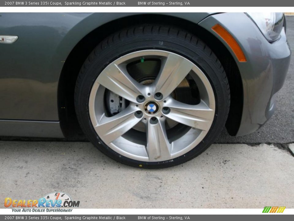 2007 BMW 3 Series 335i Coupe Sparkling Graphite Metallic / Black Photo #24
