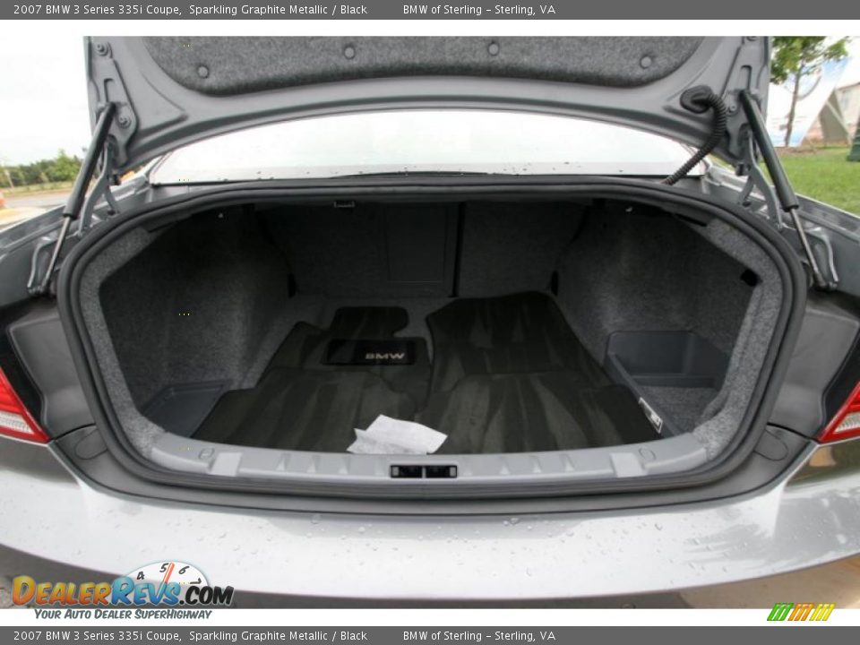 2007 BMW 3 Series 335i Coupe Sparkling Graphite Metallic / Black Photo #26