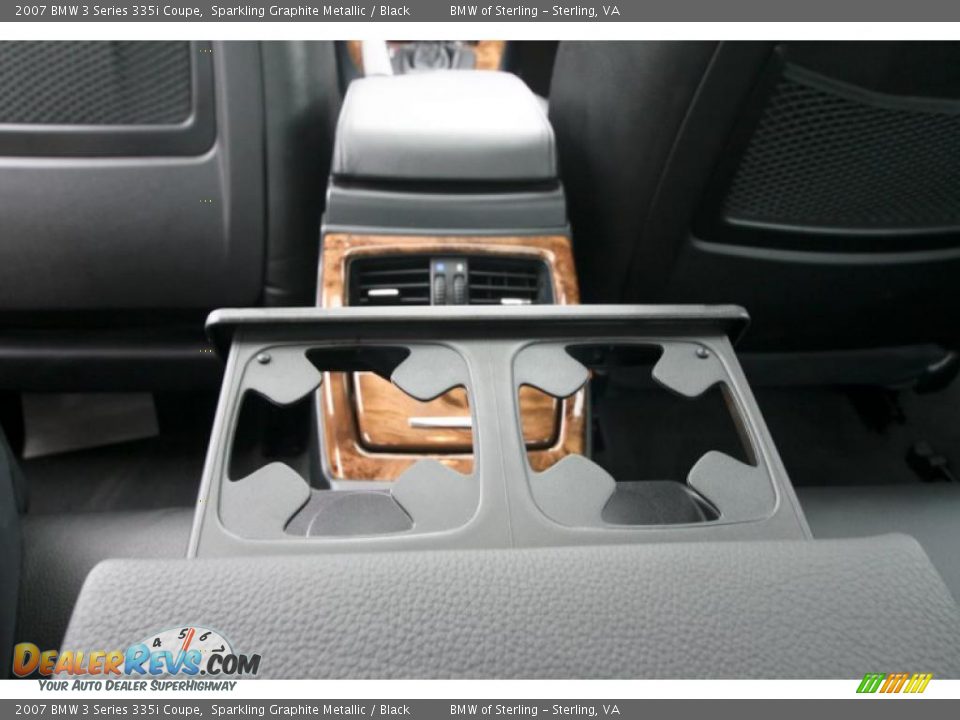 2007 BMW 3 Series 335i Coupe Sparkling Graphite Metallic / Black Photo #28