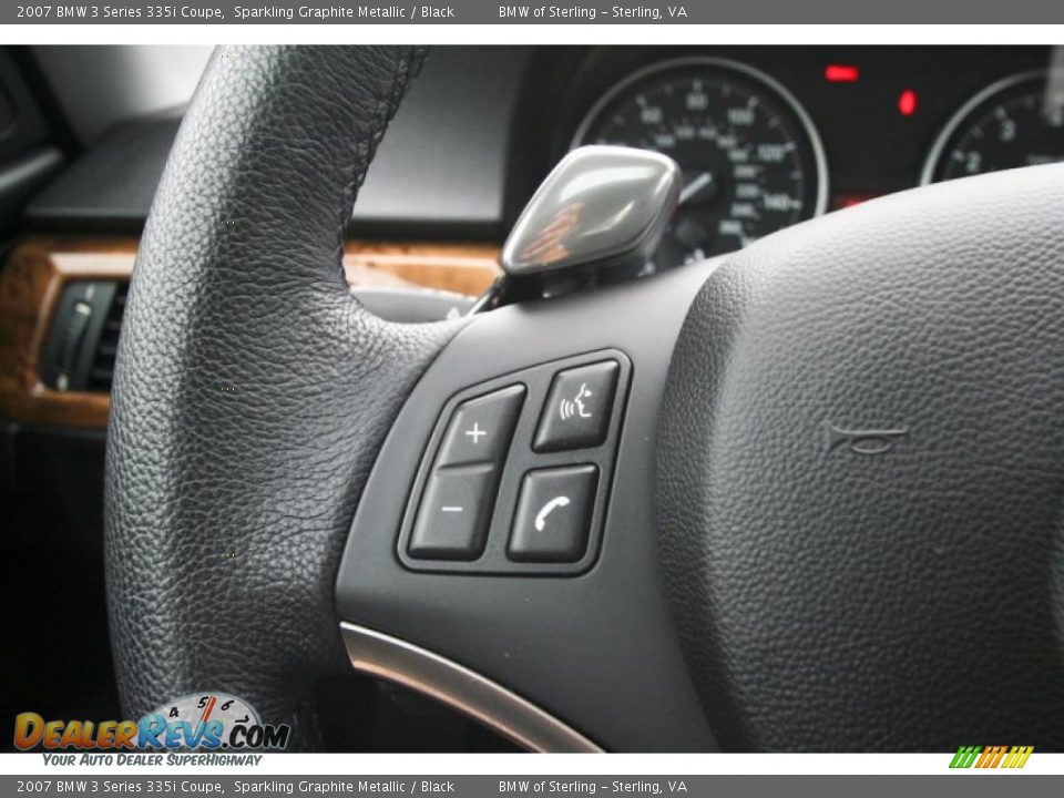 2007 BMW 3 Series 335i Coupe Sparkling Graphite Metallic / Black Photo #32