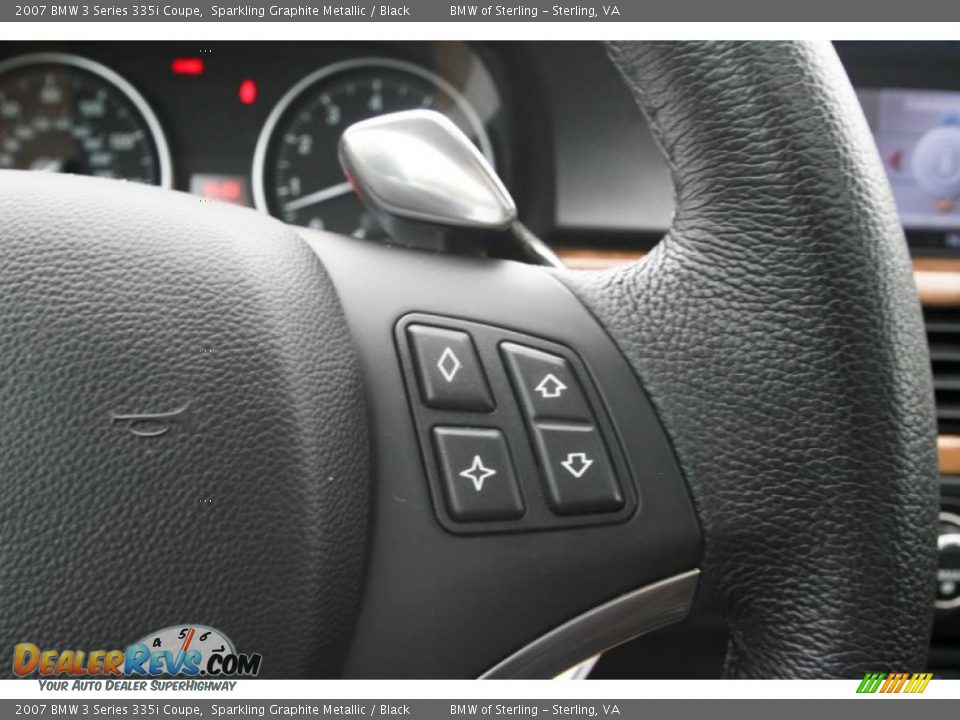 2007 BMW 3 Series 335i Coupe Sparkling Graphite Metallic / Black Photo #33