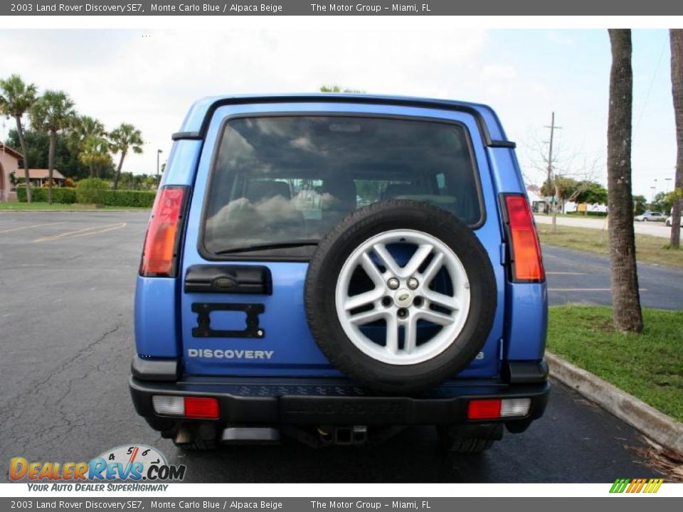 2003 Land Rover Discovery SE7 Monte Carlo Blue / Alpaca Beige Photo #7