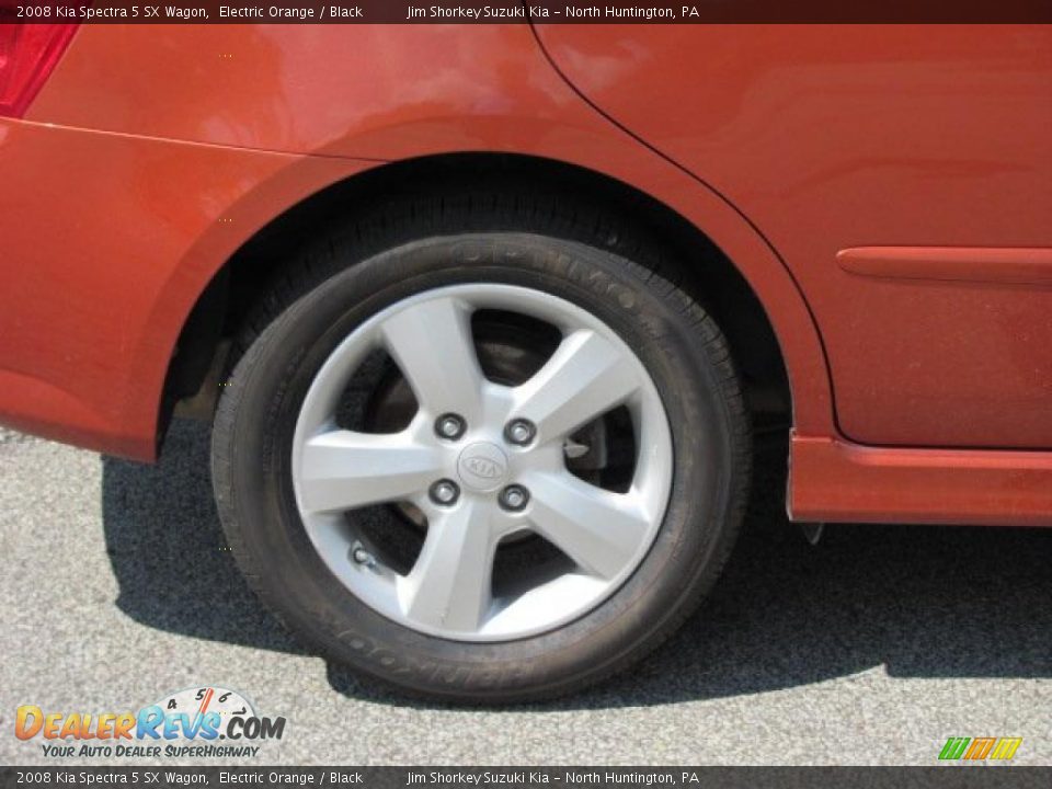 2008 Kia Spectra 5 SX Wagon Electric Orange / Black Photo #3