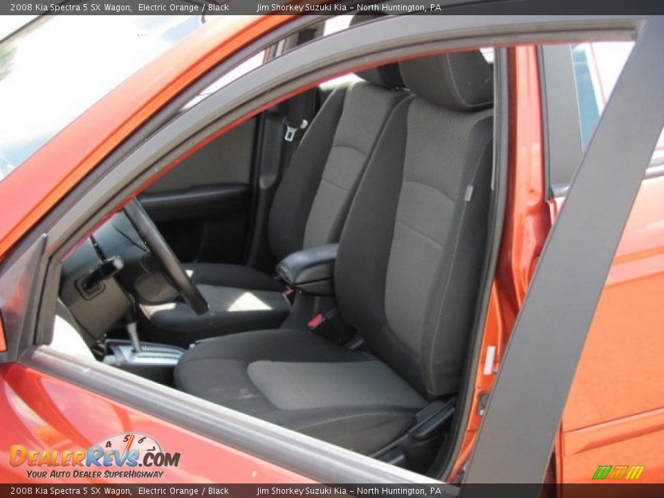 2008 Kia Spectra 5 SX Wagon Electric Orange / Black Photo #11