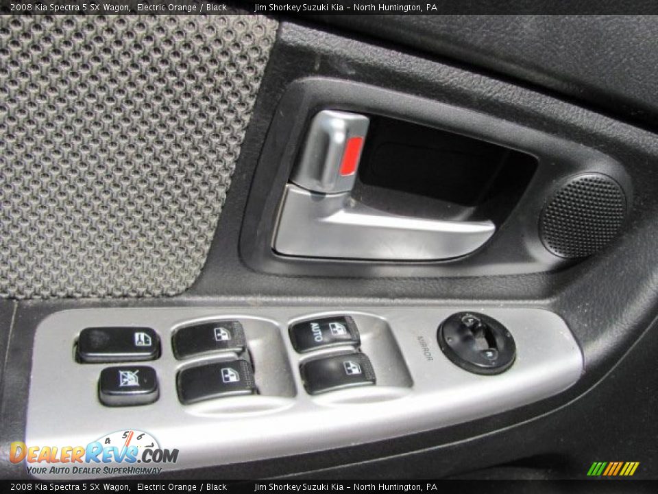 2008 Kia Spectra 5 SX Wagon Electric Orange / Black Photo #12