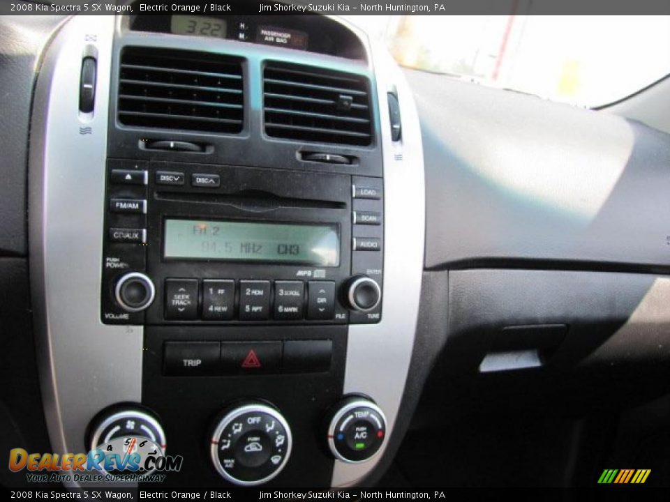 2008 Kia Spectra 5 SX Wagon Electric Orange / Black Photo #13