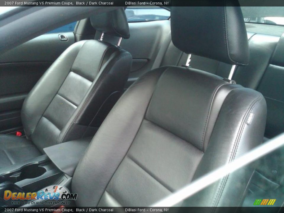 2007 Ford Mustang V6 Premium Coupe Black / Dark Charcoal Photo #7