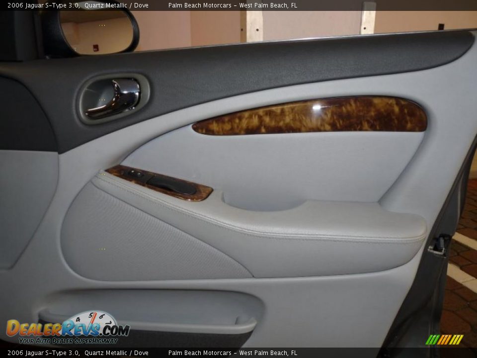 2006 Jaguar S-Type 3.0 Quartz Metallic / Dove Photo #28