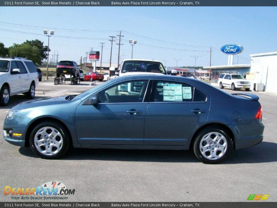 2011 Ford Fusion SE Steel Blue Metallic / Charcoal Black Photo #2