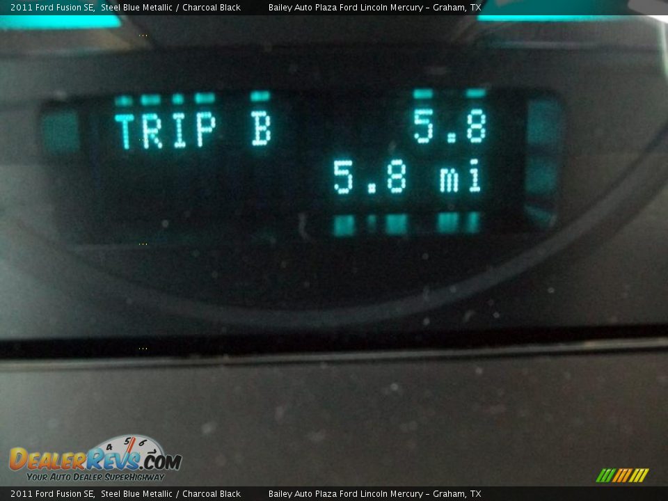 2011 Ford Fusion SE Steel Blue Metallic / Charcoal Black Photo #8