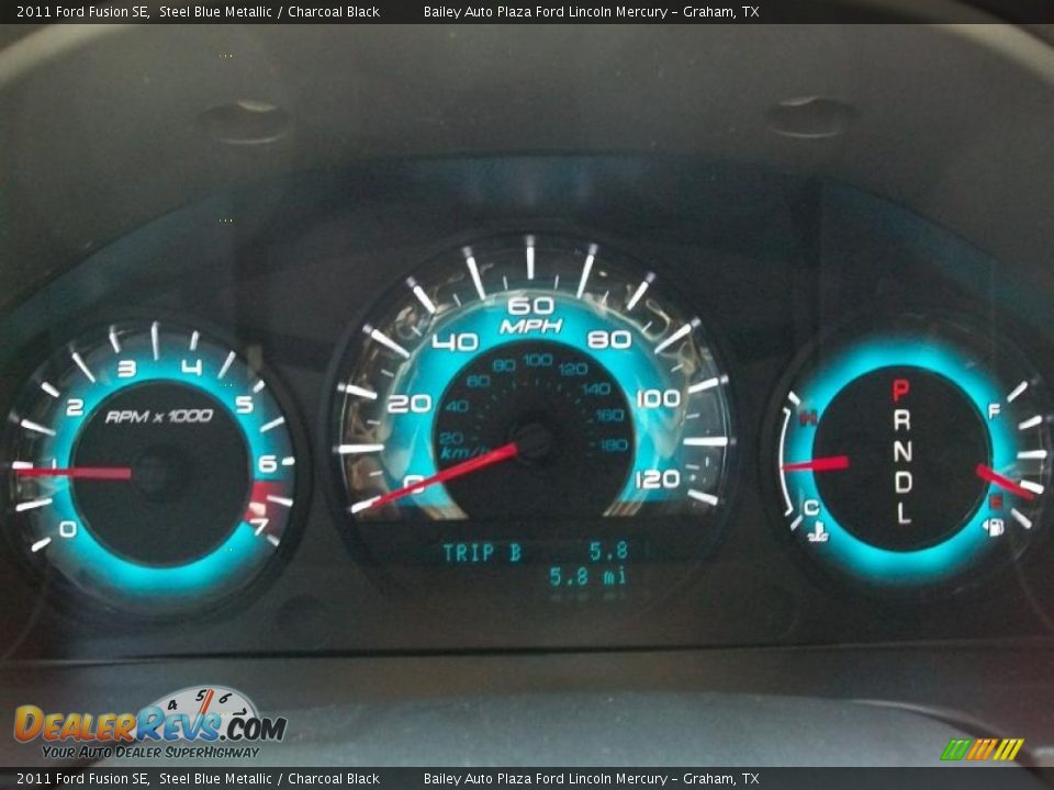 2011 Ford Fusion SE Steel Blue Metallic / Charcoal Black Photo #9