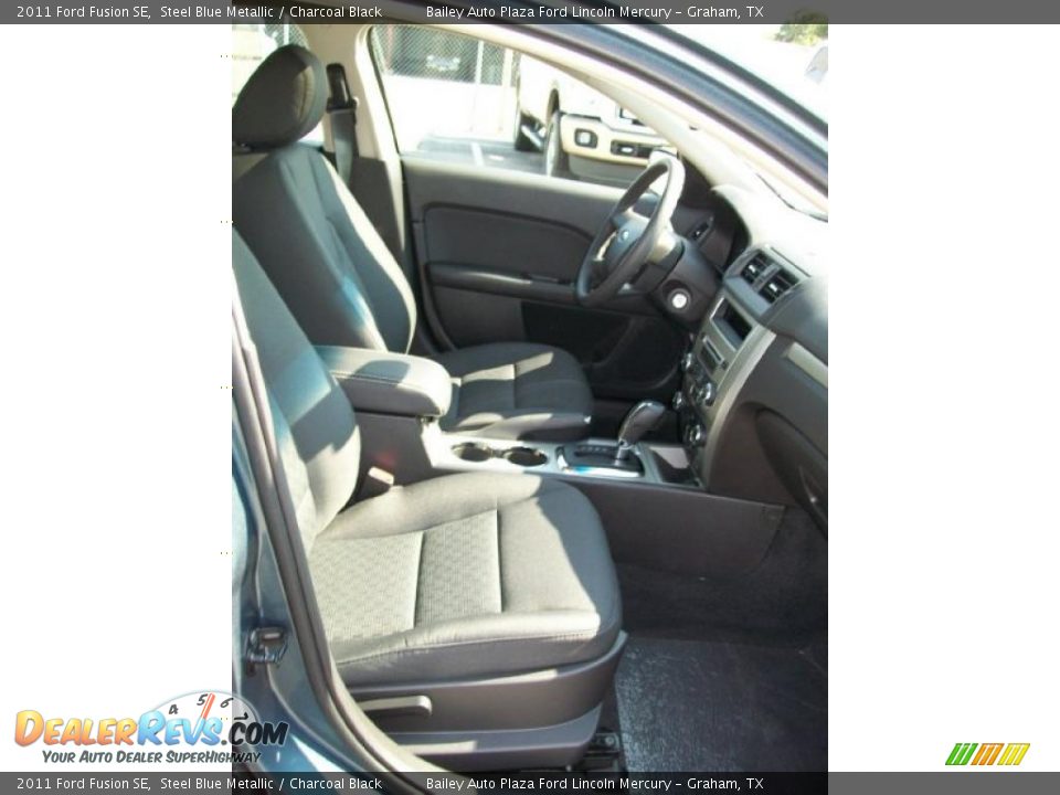 2011 Ford Fusion SE Steel Blue Metallic / Charcoal Black Photo #26
