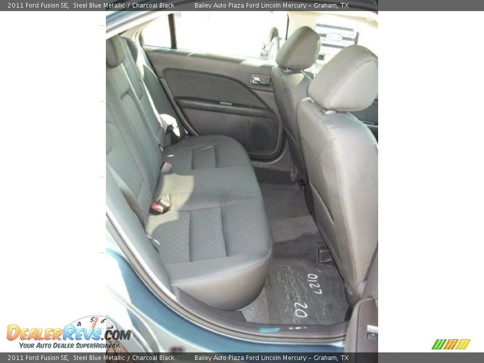 2011 Ford Fusion SE Steel Blue Metallic / Charcoal Black Photo #27