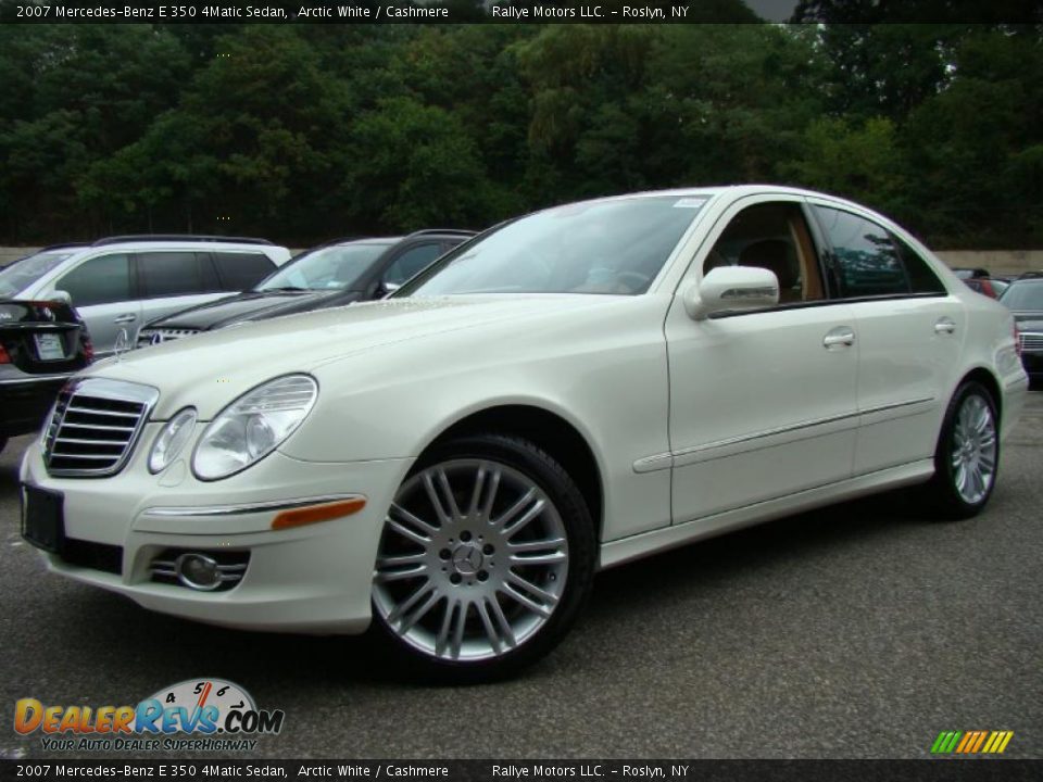 2007 Mercedes-Benz E 350 4Matic Sedan Arctic White / Cashmere Photo #1