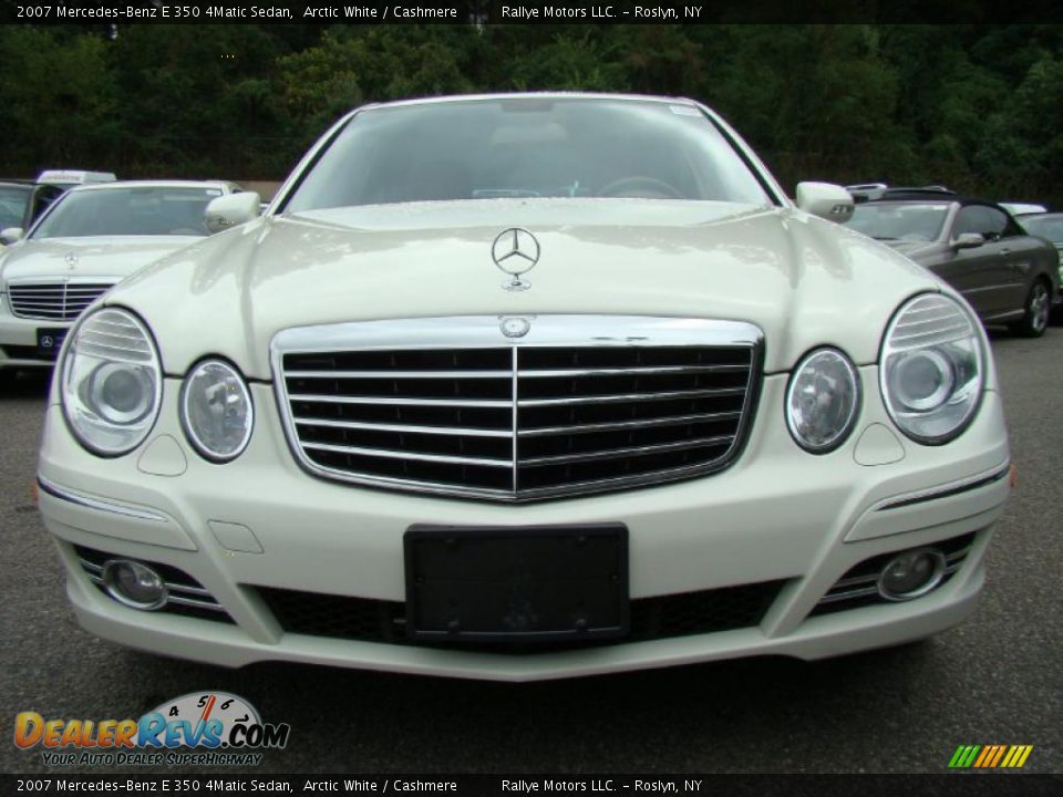 2007 Mercedes-Benz E 350 4Matic Sedan Arctic White / Cashmere Photo #2